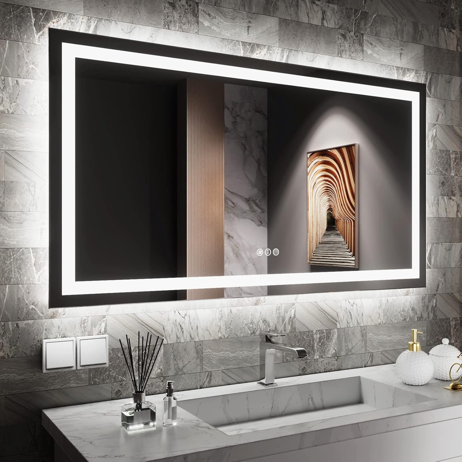 Front & BackLit LED Mirror 55X30